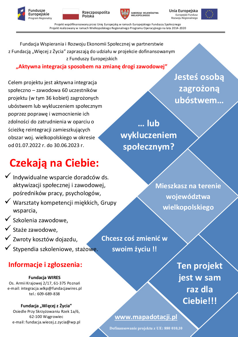 Plakat informacyjny o projekcie