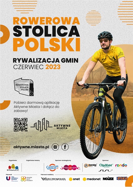 Plakat informujący o konkursie Rowerowa Stolica Polski